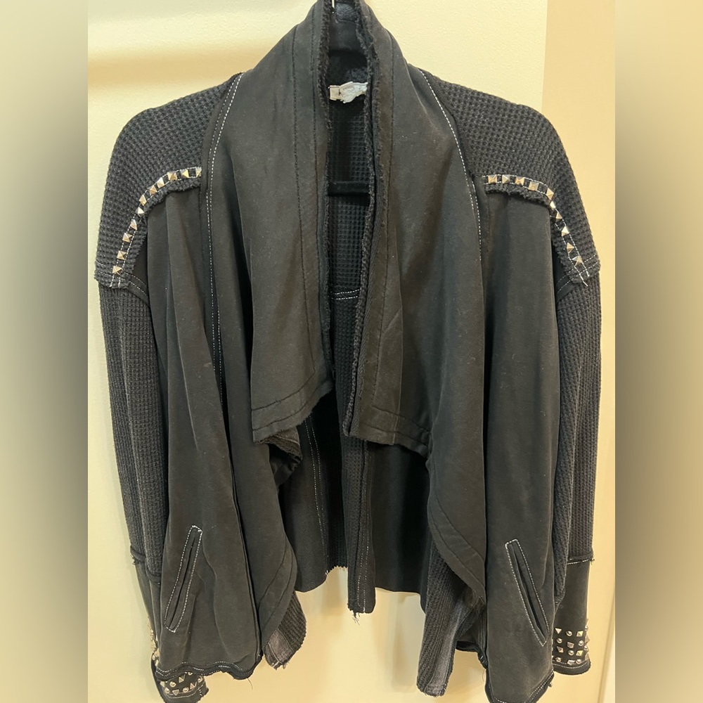 POL Black Women's Jacket with Studded Detail